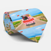 Cravate Great Dane Chien Valentine's Day Truck (Roulé)