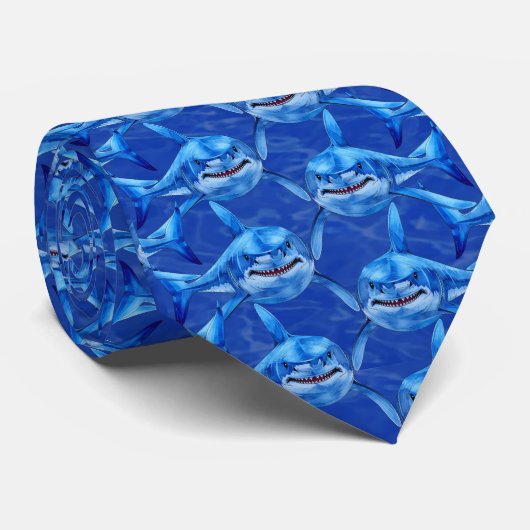 Cravate Great White Shark (Roulé)