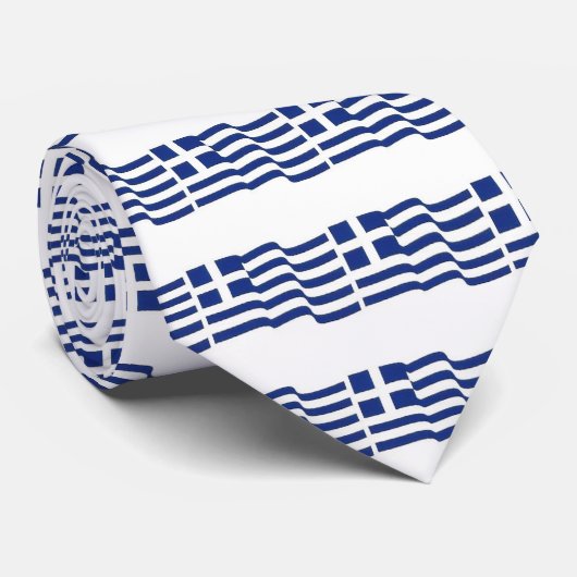 Cravate grecque de drapeau (Roulé)