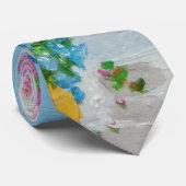 Cravate Greek Blue (Roulé)