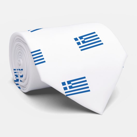 Cravate Greek flag (Roulé)