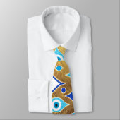 Cravate Greek Mati Mataki - Matiasma Evil Eye pattern (Attaché)
