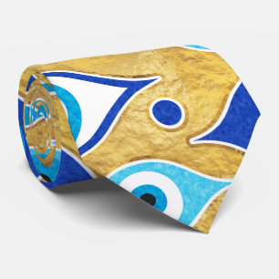 Cravate Greek Mati Mataki - Matiasma Evil Eye pattern