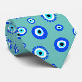 Cravate Greek Wedding Light Blue Eye (Roulé)