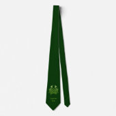 Cravate Green crab Celtic Knot (Devant)