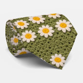 Cravate Green Daisy Granny Square Crochet Pattern Floral R (Roulé)