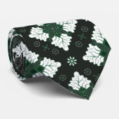 Cravate Green ethnic damask batik seamless pattern (Roulé)