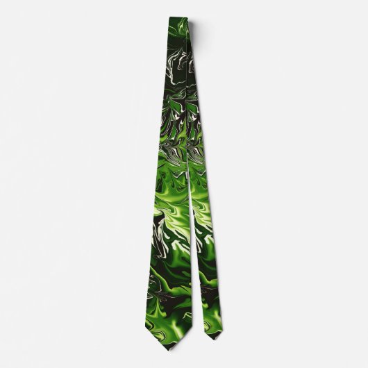 Cravate Green Flames (Devant)