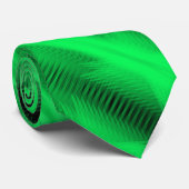 Cravate Green Futuristic Abstract Diagonal Pattern Art (Roulé)
