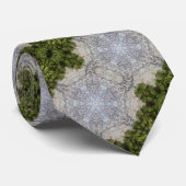 Cravate Green Moss & Earth Nature Art (Roulé)