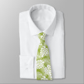 Cravate Green Palm Feuille Rainforest Motif (Attaché)