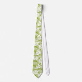 Cravate Green Palm Feuille Rainforest Motif (Devant)