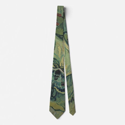 Cravate Green Peacock (Empereur) Moth de Vincent van Gogh (Devant)
