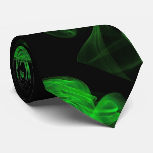 Cravate Green Smoke (Roulé)