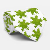 Cravate Green Snowflake ! (Roulé)