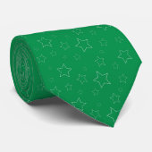 Cravate Green Stars (Roulé)