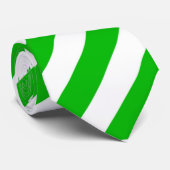 Cravate Green Stripe cadeau pour hommes (Roulé)