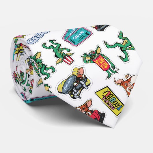 Cravate Gremlins™ Autocollants Drôles Motif (Roulé)