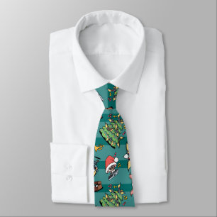 Cravate Gremlins   Motif de Noël comique