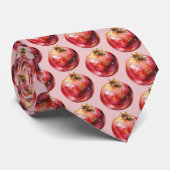 Cravate Grenade de fruit aquarelle tendance moderne (Roulé)