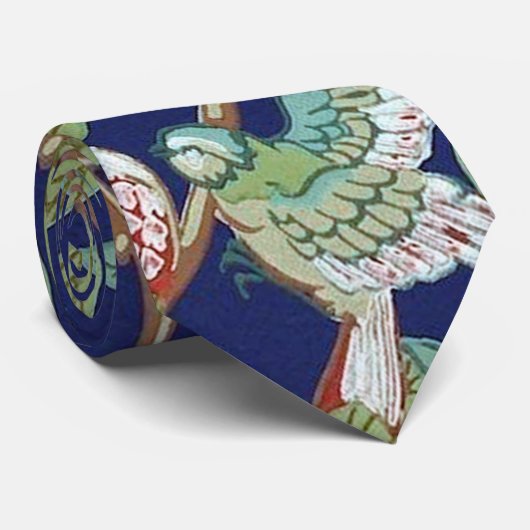 Cravate Grenade et Petit Oiseau, William Morris (Roulé)