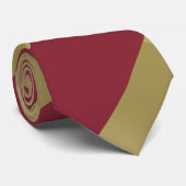 Cravate Grenat et or (Roulé)