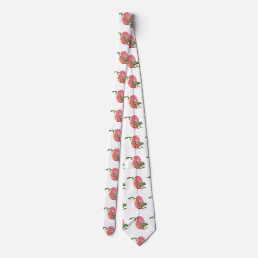 Cravate Grenouille à beignets glacé rose (Dos)