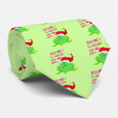 Cravate Grenouille avec chapeau de Père Noël Drôle de dire (Roulé)