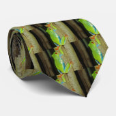 Cravate grenouille d'arbre aux yeux rouges (Roulé)