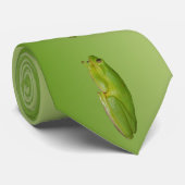 Cravate Grenouille d'arbre verte (Roulé)