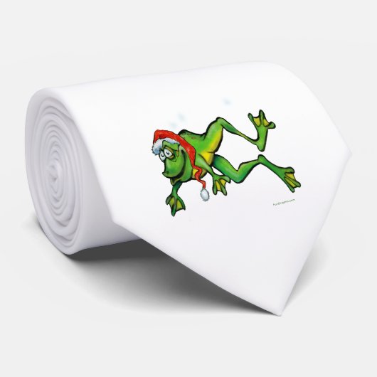 Cravate Grenouille de Noël (Roulé)