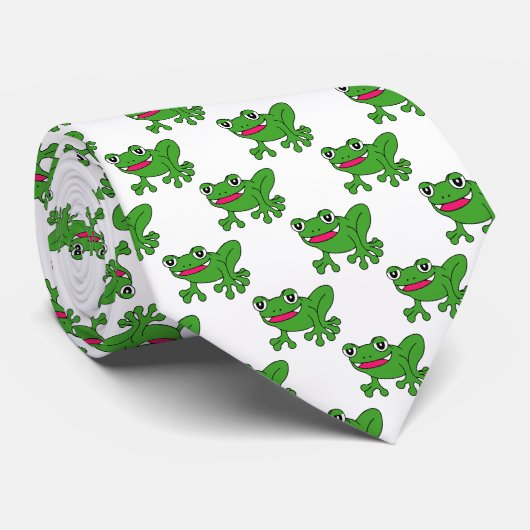 Cravate Grenouille drôle (Roulé)
