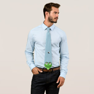 Cravate Grenouille et mouche