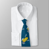 Cravate Grenouille jaune (Attaché)