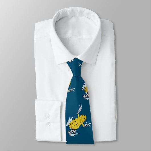Cravate Grenouille jaune (Attaché)