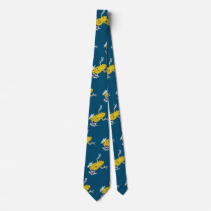 Cravate Grenouille jaune