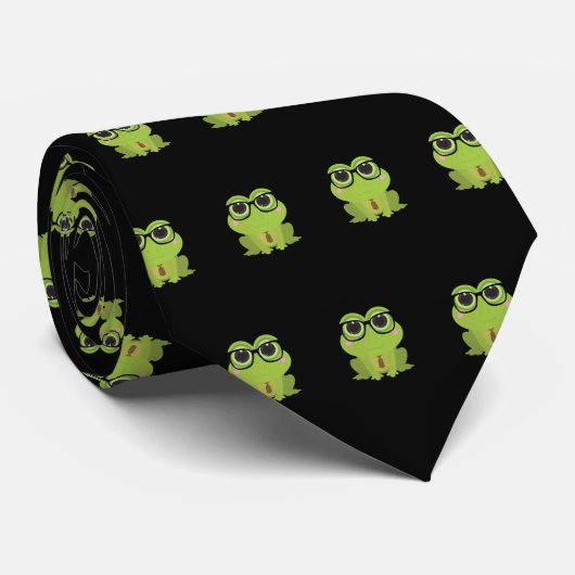 Cravate Grenouille Nerd (Roulé)
