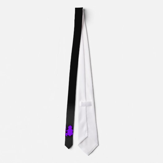 Cravate Grenouille violette violette (Dos)