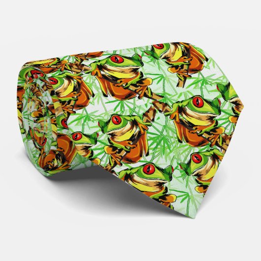 CRAVATE GRENOUILLES D'ARBRE (Roulé)