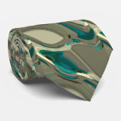 Cravate Grey and Blue Abstract (Roulé)