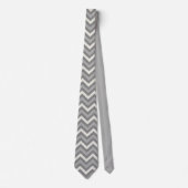 Cravate Grey Chevron (Devant)