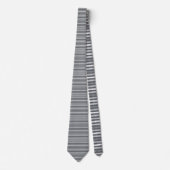 Cravate Grey Gray Color Stripes Necktie (Devant)