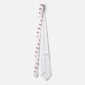 Cravate Greyhound Chien Motif géométrique Silhouette Multi (Dos)