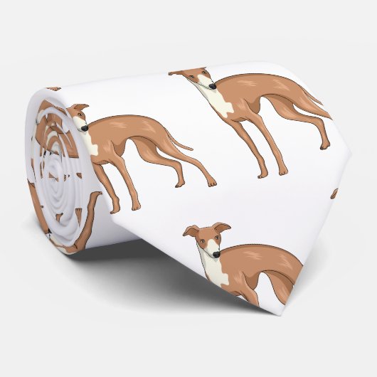 Cravate Greyhound dog (Roulé)