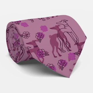 Cravate Greyhounds Love Galgos Rose Doggo