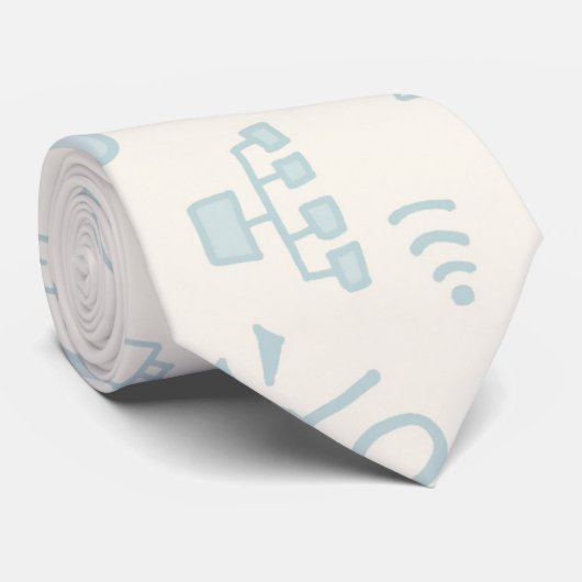 Cravate Gribouillages Internet (Roulé)