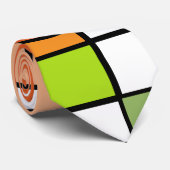 Cravate Grid de Midcentury (Roulé)