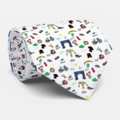 Cravate Griffonnages de triathlon (Roulé)