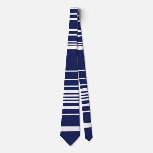 Cravate Grilles complexes - Bleu (Devant)