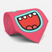Cravate Grimace écarquillée de monstre d'oeil de visage (Roulé)